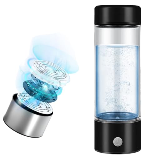 luxxiv HydroVibe | Wasserflasche mit Wasserstoff Maximale Vitalität mit der 420ml mit innovativer SPE- und PEM-Technologie | Schnelle Wasserstofferzeugung in nur 3 Minuten für gesunde Hydration