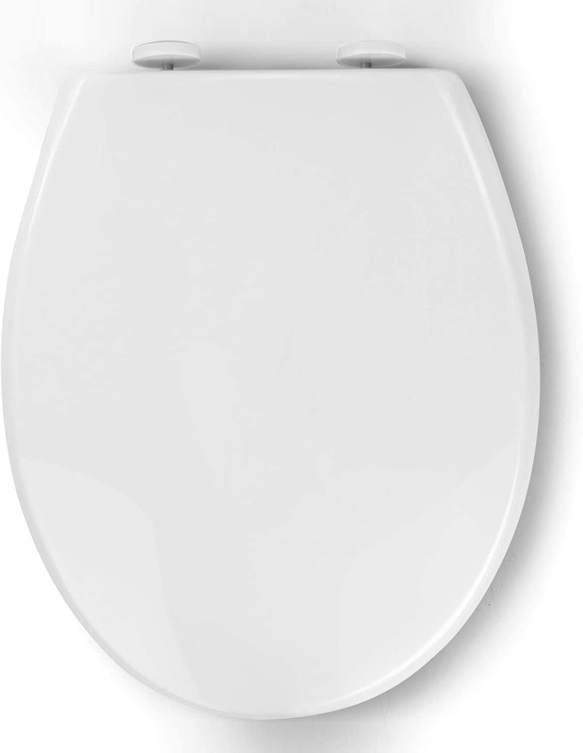 Round Toilet Seat Soft Close, Quick Release for Easy Clean, Oval Toilet Seat, Soft Close Toilet Seat, Durable Loo Seat, 360° Adjustable Hinge, 37×44Cm,07C(07C)