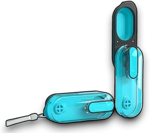 Botella de agua para perros de campamento (10.1 fl oz, 10 onzas) (azul) (pequeña) sin fugas, portátil, 2025, botella de agua para perros, a prueba