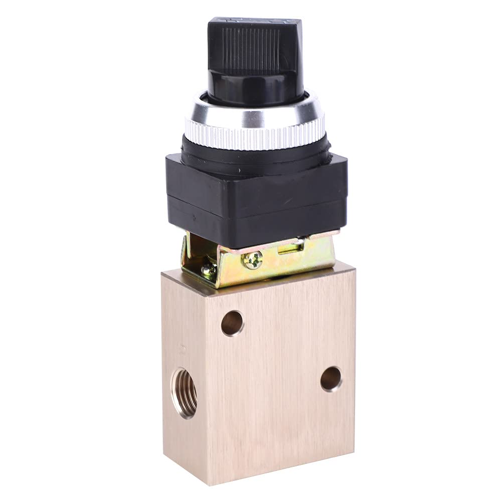 Valve mécanique pneumatique Premium, tête de Rotation à 2 positions et 3 voies JM-05 pour le contrôle de l'air en alliage d'aluminium