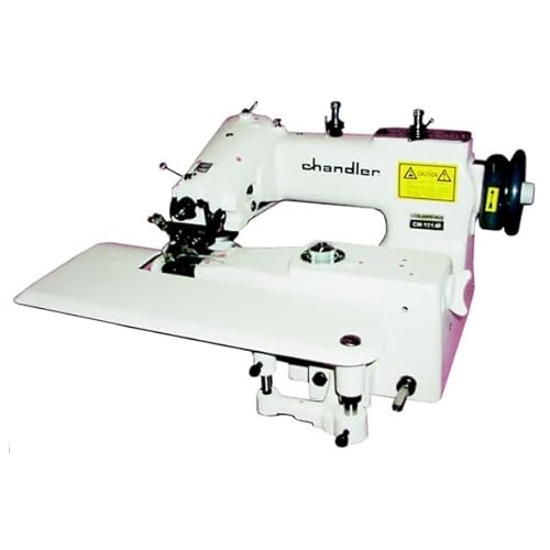 Chandler CM101 Single Thread Chainstitch Blind Stitch Industrial Sewing Machine, Curved Needle, Knee Lever, Skip Stitch .