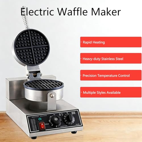 Gaufrier électrique en acier inoxydable épais double face - 3