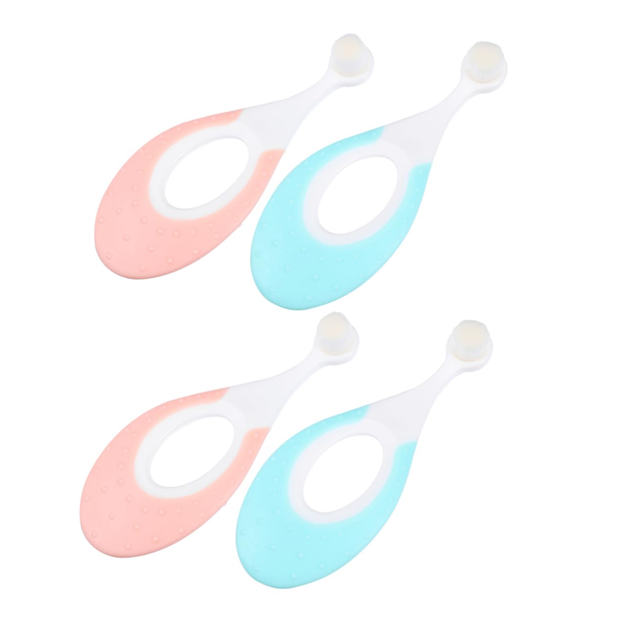 3 Set Spazzolini Morbidi Per Orale Con Setole Delicate Per Denti E Gengive Sensibili Per Piccole E Facile Trasportare 4 Pezzi*3