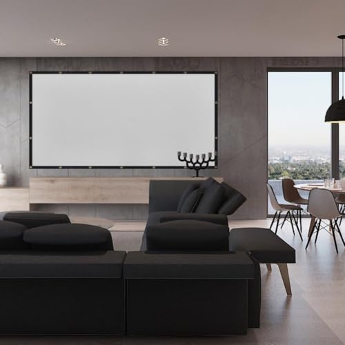 Pantalla de proyector plegable 100 pulgadas 16:9 portátil miniatura 7