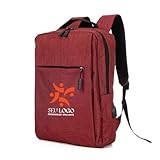 Kit Mochila Personalizada Notebook Seu Logo Conector Usb 21l (5, Vermelho)