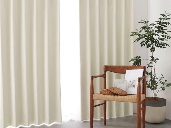 洗濯できる 遮光100% カーテン 4枚組セット 幅100 × 丈190cm