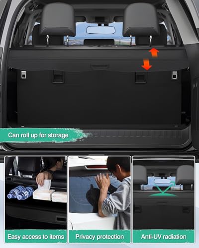 Image of Powerty Cargo Cover for 2010-2023 Lexus GX460 GX 460 Accessories, Canvas