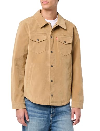 Image of Levi's Men's Faux Leather Shirt Jacket