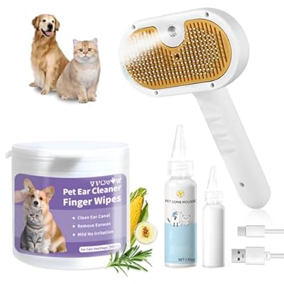 Cat Steam Brush, Pet Steam Brush for Cat  Dog, ...