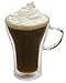 Lily's Home Set of 2 Double Wall Glasses, an Insulated 10 Ounce Glass Cup.