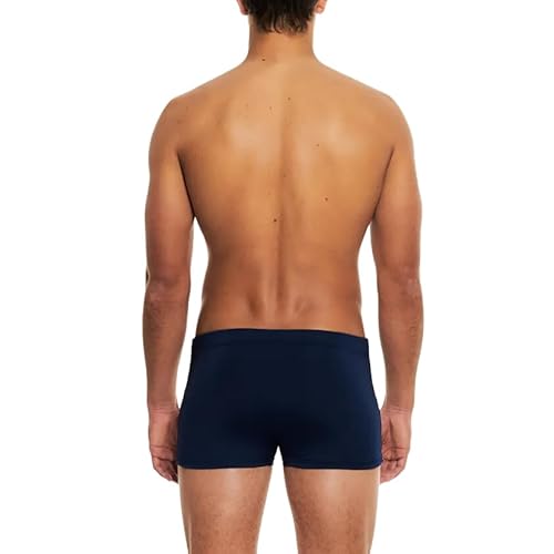 Sunga Boxer Masculina Verão Praia Piscina Lateral Larga Beach Tenis (AZUL, G)