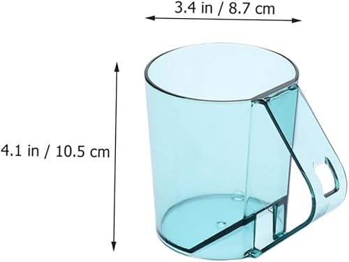 Miniatura 2 de Zerodeko Tazas de baño de 2 uds. Taza de agua reutilizable para cepillo de dientes irrompible, vaso de enjuague para agua