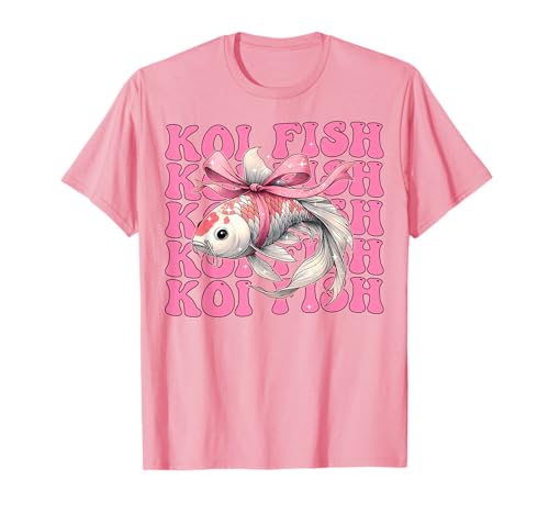 Coquette Bow Koi Fish Carp Nishikigoi Niña Mamá Día de la Madre Camiseta