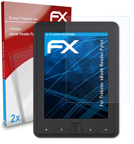 Atfolix Screen Protection Film Compatible With Trekstor Ebook Reader Pyrus Screen Protector, Ultra-Clear Fx Protective Film (2X) #TOP2