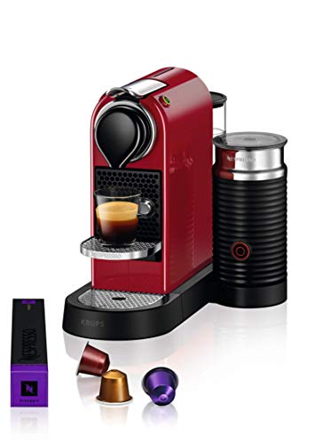 Krups Nespresso Citiz & Milk Machine à Café Automatique Espresso à dosette Pot à Lait Rouge YY4116FD Cover