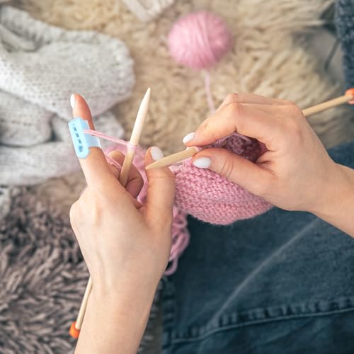 Yarn Guide Ring for Crocheting, Plastic Yarn Guide Adjustable for Yarn Guide Ring Crocheting Knitting Tool Crafts Accessories for Mom, Women (3PCS)