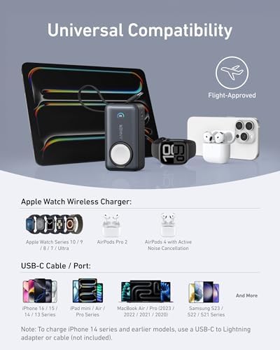 Anker MagGo Power Bank (10K, 35W, Apple Watch Uyumlu) Siyah - Görsel 7