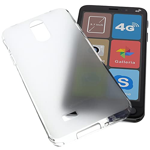 foto-kontor Custodia Compatibile con cellulari Brondi Amico Smartphone S Nero Cover in Gomma TPU di Colore Transparente