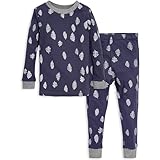 Burt's Bees Baby Baby Boy's PJ Set, Tee and Pant 2-Piece Pajamas, 100% Organic Cotton, in The Pines, 18 Months