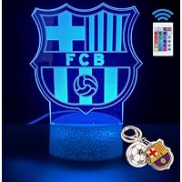 PAGAMADU Lámpara LED 3D decorativa futbol con 16 colores y