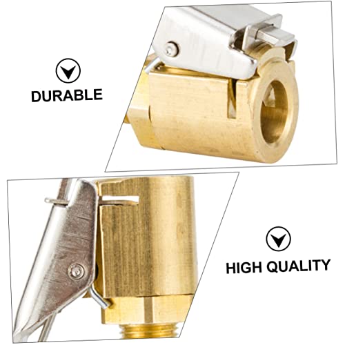 4pcs Car Tire Air Chuck Brass Open End Valves Air Pump Clips Tire Valve for Car Pump3