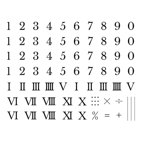 WEEKINK Number & Roman Numeral Temporary Tattoos – Custom Fake Tattoos with Symbols for Dates & Coordinates – Realistic, Waterproof & Long-Lasting for Men & Women