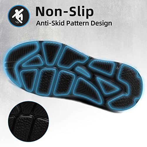 Image of Extra Wide Steel Toe Shoes for Men, Super Lightweight Men's Safety Shoes Indestructible Construction Work Sneakers