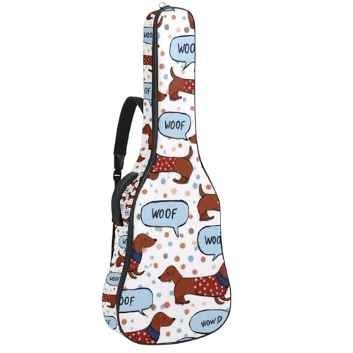 Housse guitare acoustique étui étanche 109 cm contre les chocs et pluie