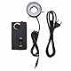 LED-Ringlicht für Mikroskope LED-Helligkeit Einstellbare Lichtquelle Ringlicht für optische Instrumente mit Videomikroskopen(EU Plug 100-240V)