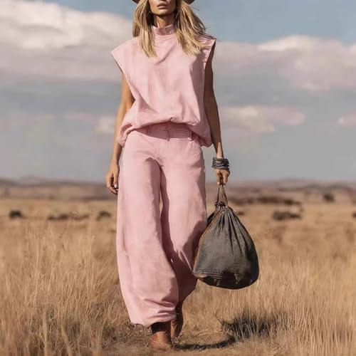 Conjuntos de terciopelo para mujer estilo vaquero con pantalones de pierna ancha 2