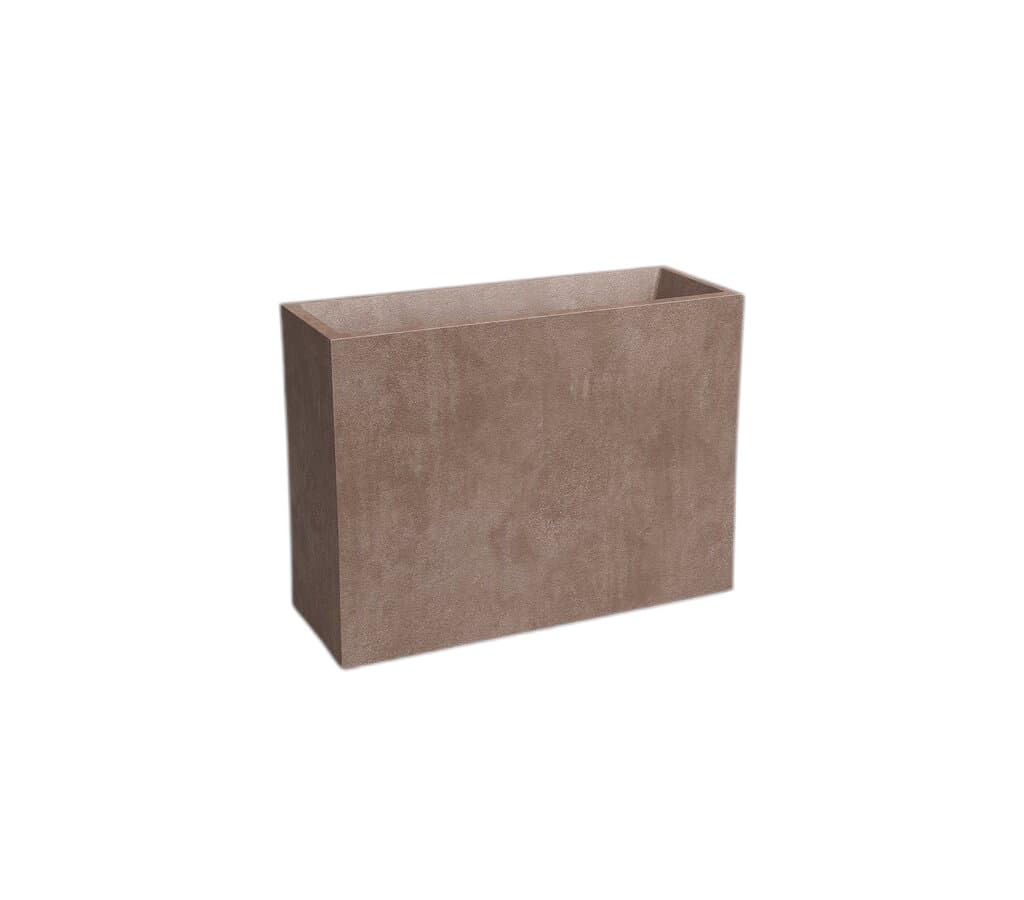 Garden Center Shop | Artevasi Jardinera Sydney Alta 80 cm | Macetero Alto Decorativo | Doble Pared con Drenaje | Ideal Interior y Exterior | Diseño Moderno y Resistente (Taupe)