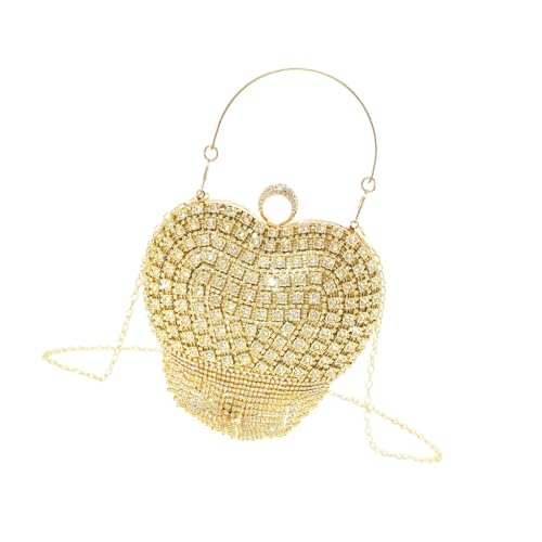 Sac de soirée cœur perles et strass : le cadeau idéal et romantique pour femme