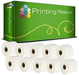 Printing Pleasure 10 x S0929110 Rotoli Etichette per badge compatibile per Dymo LabelWriter 4XL Stampanti | 62mm x 106mm | 250 etichette per rotolo | non adesive