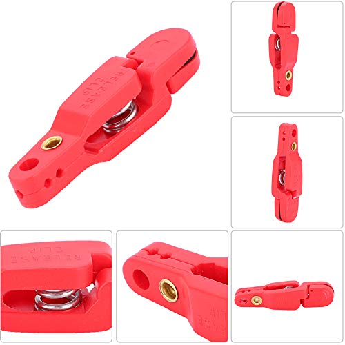Flbirret Snap Release Clip For Offshore Fishing - Adjustable Heavy Tension, Corrosion Resistant, And Versatile For Planer Boards, Kites, Downriggers, And Outriggers - Padded For Comfortable Use(Red) #TOP4