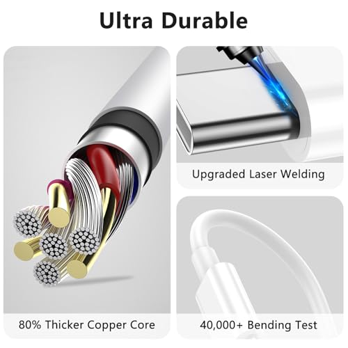 Image of LDHTY USB C to USB C Cable, 60W USBC Fast Charging Cord, 2-Pack 3FT