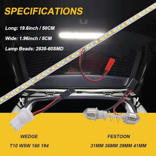 Tira LED para Auto 40" Iluminación Blanca Universal miniatura 5