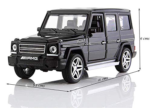 Image of Alloy Car Model Diecasts Metal Toy with Sound /Light /Pull-Back Off-Road Vehicles Car Model Collection Kids Toys Gift Multicolor Pack of 1 (1:32 AMG G65 Black)