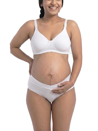 Image of Inner Sense Organic Cotton Bamboo Nursing Bra for Women I High Coverage Feeding Bra I Lightly Padded Maternity Wear with Wirefree Design and Thin Strap Sling