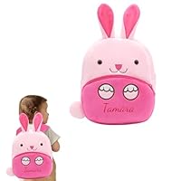 Personalized Kids Backpack, Embroidered Toddler Backpack with Name for Boys & Girls - Mini Rucksack Suitable for Kindergarten & Primary School, Ages 1-4 (Rabbit)