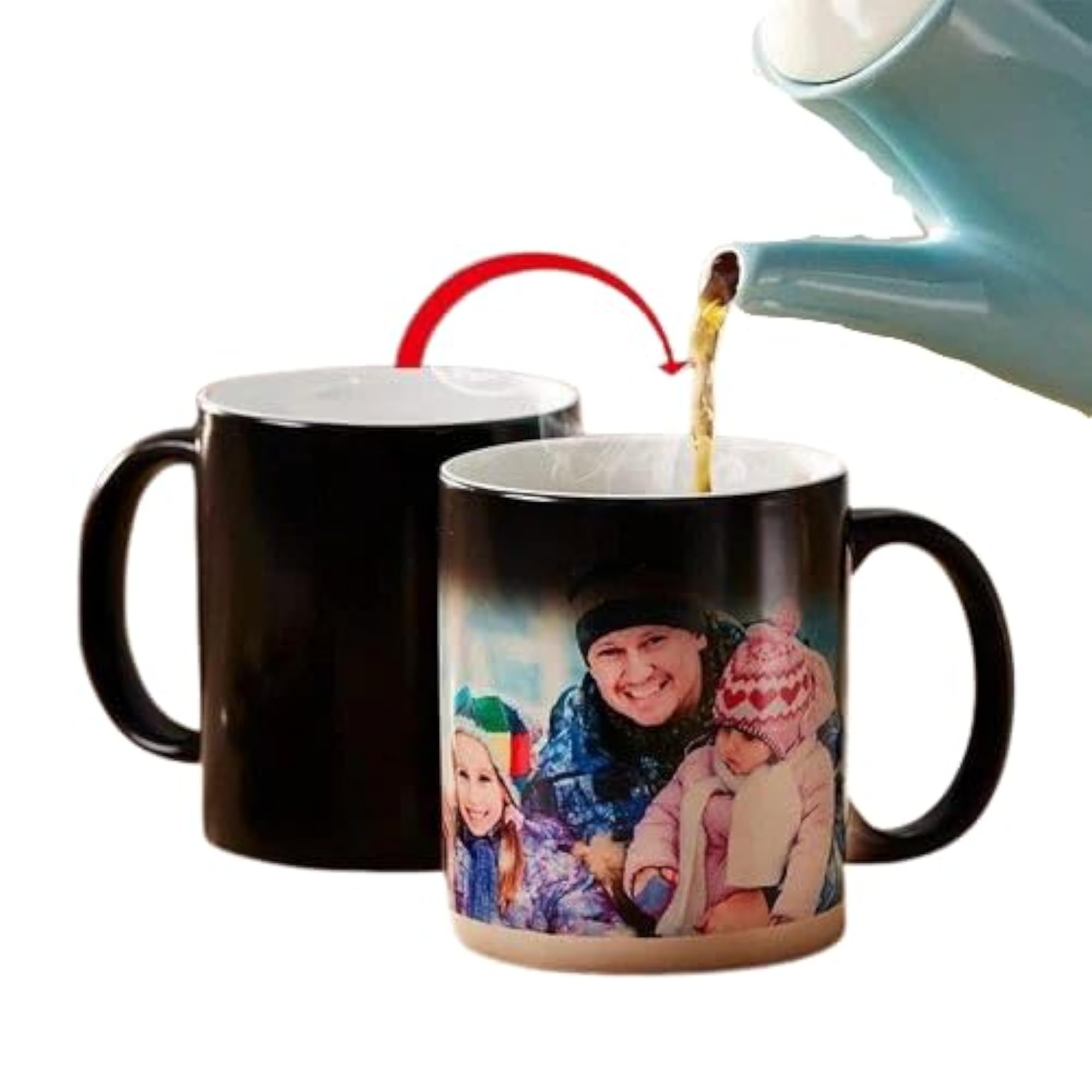 Magic Mug with Customizable Photo and Text