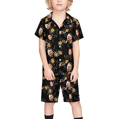 WAYABO Custom Shirt & Shorts Sets Hawaiian Personalized Photo With Face Boyfriend Husband Or Father