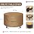 NEXCOVER Round Fire Pit Cover, Waterproof 600D Heavy Duty Cover Fits Round Outdoor Fire Pit or Table 52”D x 24” H, Fade & Weather Resistant