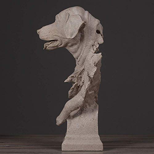 Grande statue de tête de chien Feng Shui, cadeau d'affaires élégant - 2