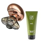 Skull Shaver Butterfly Kiss Pro (Rose Gold) and Herbal Shaving Cream, Best Gifting Combo