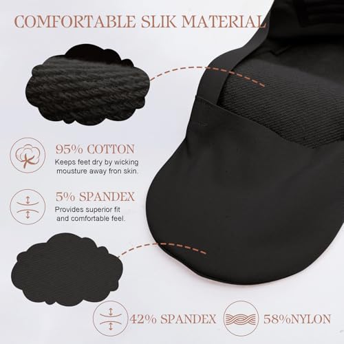 No Show Socks For Women's: loafers for women Invisible fit, stretchy, cotton sole, anti-slip, cuttable3