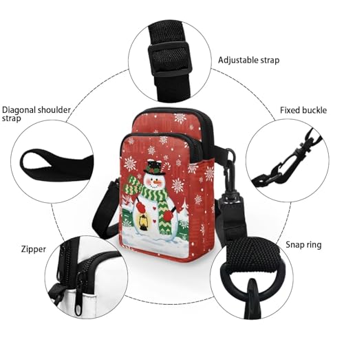 Image of Hawaiian Tribal Small Crossbody Bags for Women Cell Phone Bag Purse, Sea Turtle Zipper Sling Purses Shoulder Bag