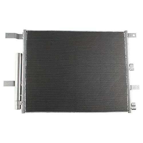 Image of TRQ A /C Condenser and Receiver Drier Assembly Compatible for Manual Transmission with 13-18 Ram 2500 L6 6.7L 13-18 3500 L6 6.7L 2013 4500 14-17 4500 L6 6.7L 13 5500 14-16 5500 L6 6.7L