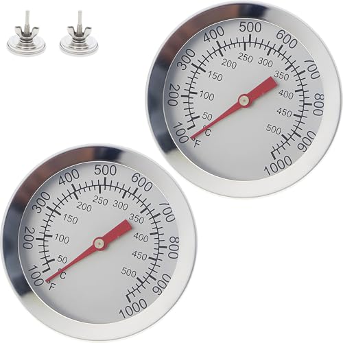 Robuste Grillthermometer Aus Rostfreiem Stahl Große Zifferblätter Leicht Ablesbare Bimetallsensoren Für Und Holzkohlegrills Grillthermometer