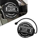 dawfall Car Fuel Cap, Fuel Filler Cap Replacement Parts 5C0201550T 5Q0201550L, Fuel Filler Inner Cap Original Standard Accessories, Compatible with Volkswagen and Audi (Black)