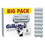 Gillette SkinGuard Sensitive Razor Blades Men, Pack of 8 Blade Refills with Precision Trimmer, Fits All Skinguard ProGlide ProShield and Fusion5 Gillette Razors for Men Handles
